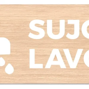 Quadro Informativo Aviso Sujou, Lavou Mdf Escritórios Lojas