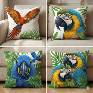Kit 4 Capas De Almofada 45x45 Animal Varias Opções Luxo