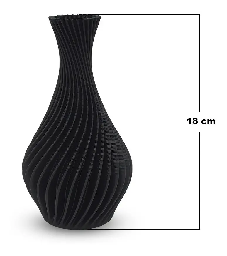 3 Vasos Decorativos Modelo Espiral Marca Universo Alt - Imagem 3