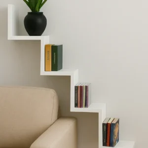 Prateleira Nicho Escada W Mdf Decoração Moderno Sala Quarto