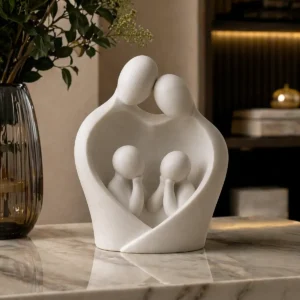 Escultura Decorativa Família Minimalista Moderna Enfeite