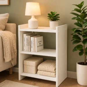 Mesa Mesinha Cabeceira Nicho Moderna Compacta Pequena Quarto