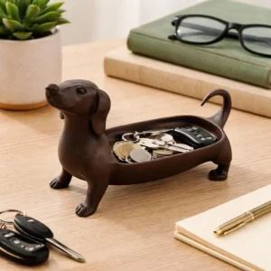 Organizador Criativo Cachorro Alongado Marrom 1 Unidade
