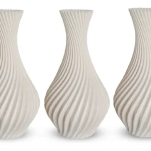 3 Vasos Decorativos Modelo Espiral Marca Universo Alt